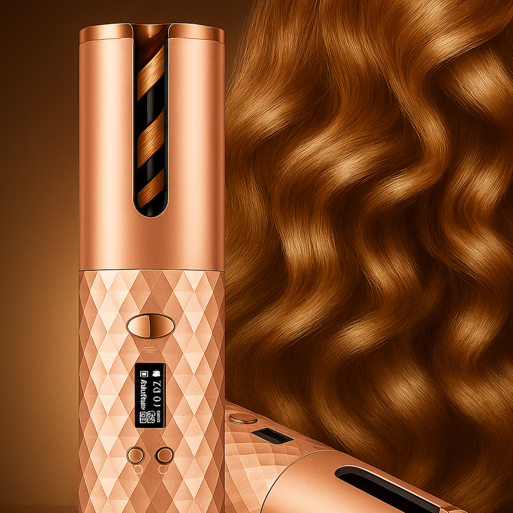 Inalambric automatic hair curler
